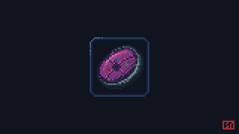 Pixel art rendering of Dungeons and Dragons magical item. The Astral Compass.