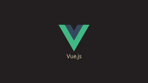 Vue JS Logo and Text